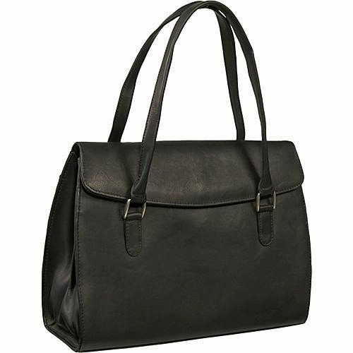 Piel Leather Ladies Computer Portfolio Business Duffel Bag Travel Gear Case