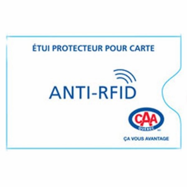 Caa-Quebec Anti-Rfid Sleeve Travel Purse Protector