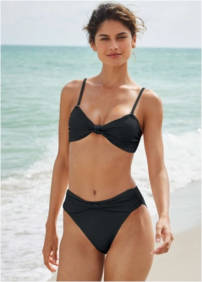 Triangle Bikini Top - Black Beauty supportive swim tops, printed bikini tops