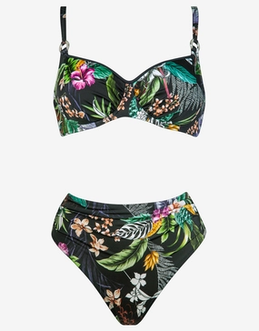 Tropic Daynight Underwired Bikini Set - Multi full coverage swim tops, cute bikini tops