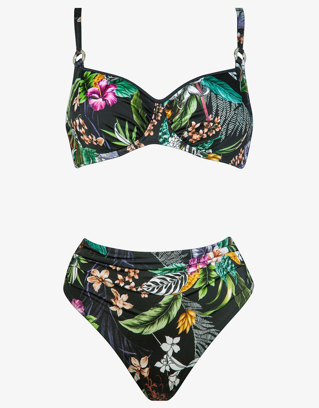 Tropic Daynight Underwired Bikini Set - Multi full coverage swim tops, cute bikini tops