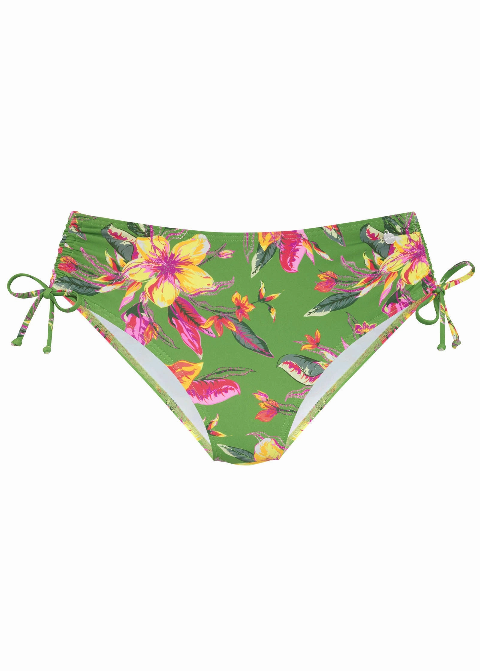Tropic Tie Side Moderate Bottom - Green Multi