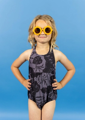 Tropical Night | Mini Romper One-Piece toddler girl swimwear, summer swimwear for girls
