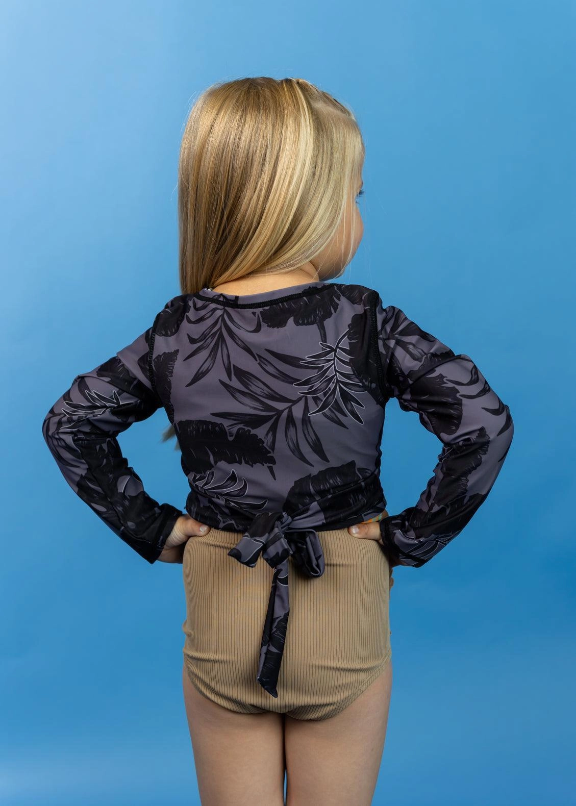 Tropical Night | Mini Wrap Top Rashguard