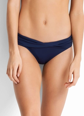 Twist Band Hipster - Indigo push up bikinis women, sporty womens bikini sets