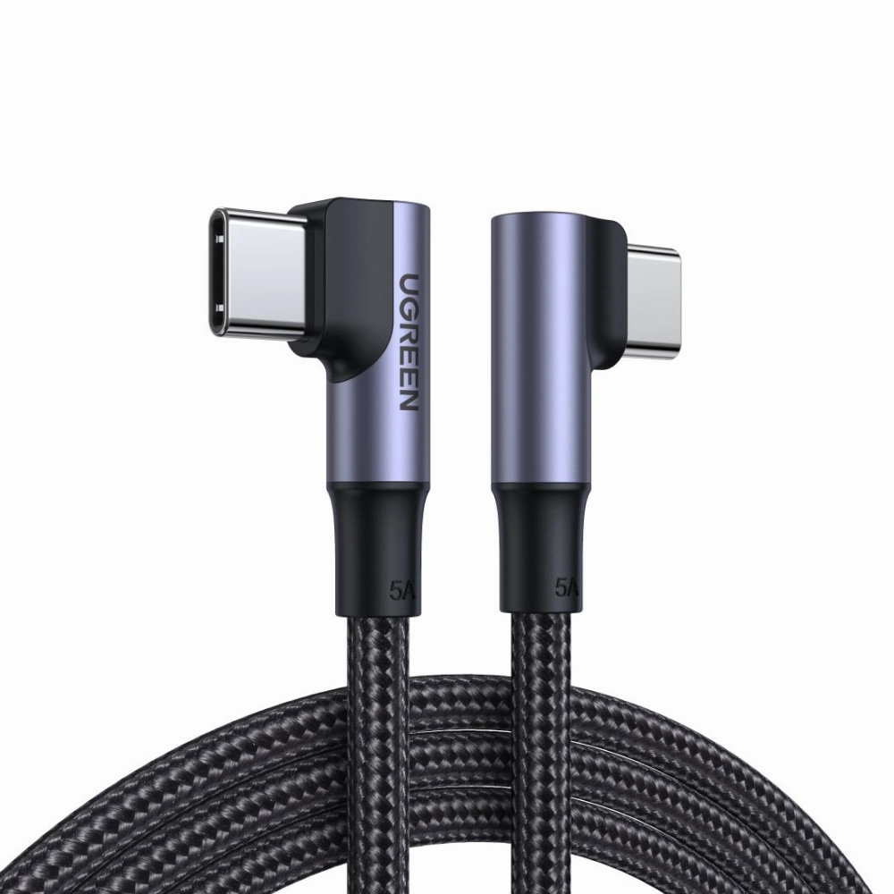 Ugreen Type-C To Type-C Right Angle Braided Cable - 2 Meter Limited Time Discount