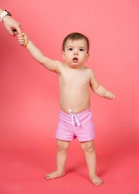 Ultimate Pink | Baby Euro Shorts boys summer swimwear, boys rash guard swim sets