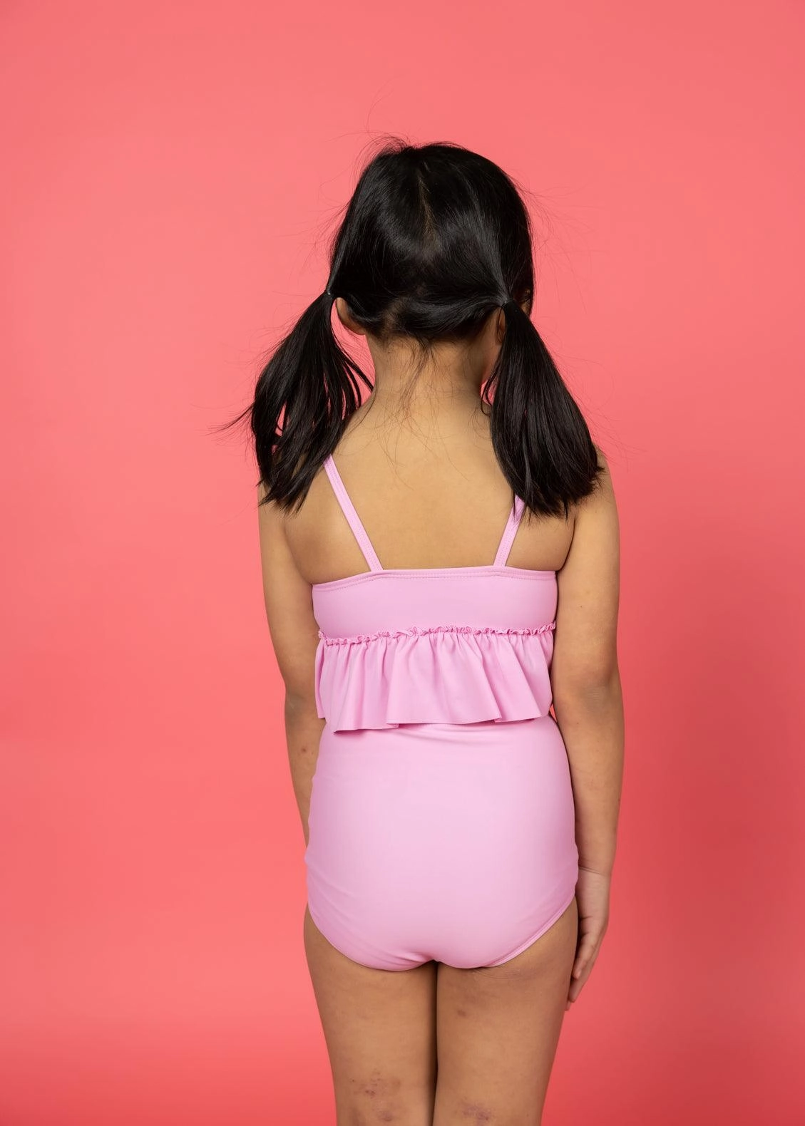 Ultimate Pink | Mini Down in Front Ruffle Bottoms