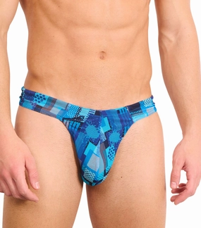 Ultramarine Tan Through Swim Thong affordable men's swimwear, summer swimwear for men
