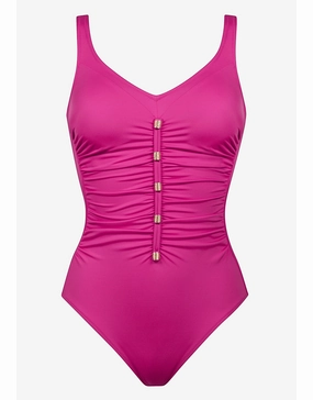Uni Swimsuit - Pink womens resort swimwear, flattering one-piece swimsuits