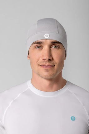 Unisex Aqua Sun Skully Cap  | Sleek Grey men's full coverage swimwear, casual swimwear for men