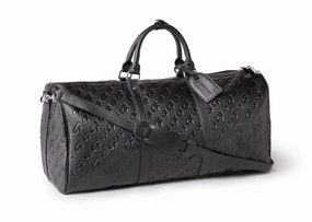 Smart Luggage Bag Monogram Duffle Bag - Black Pink