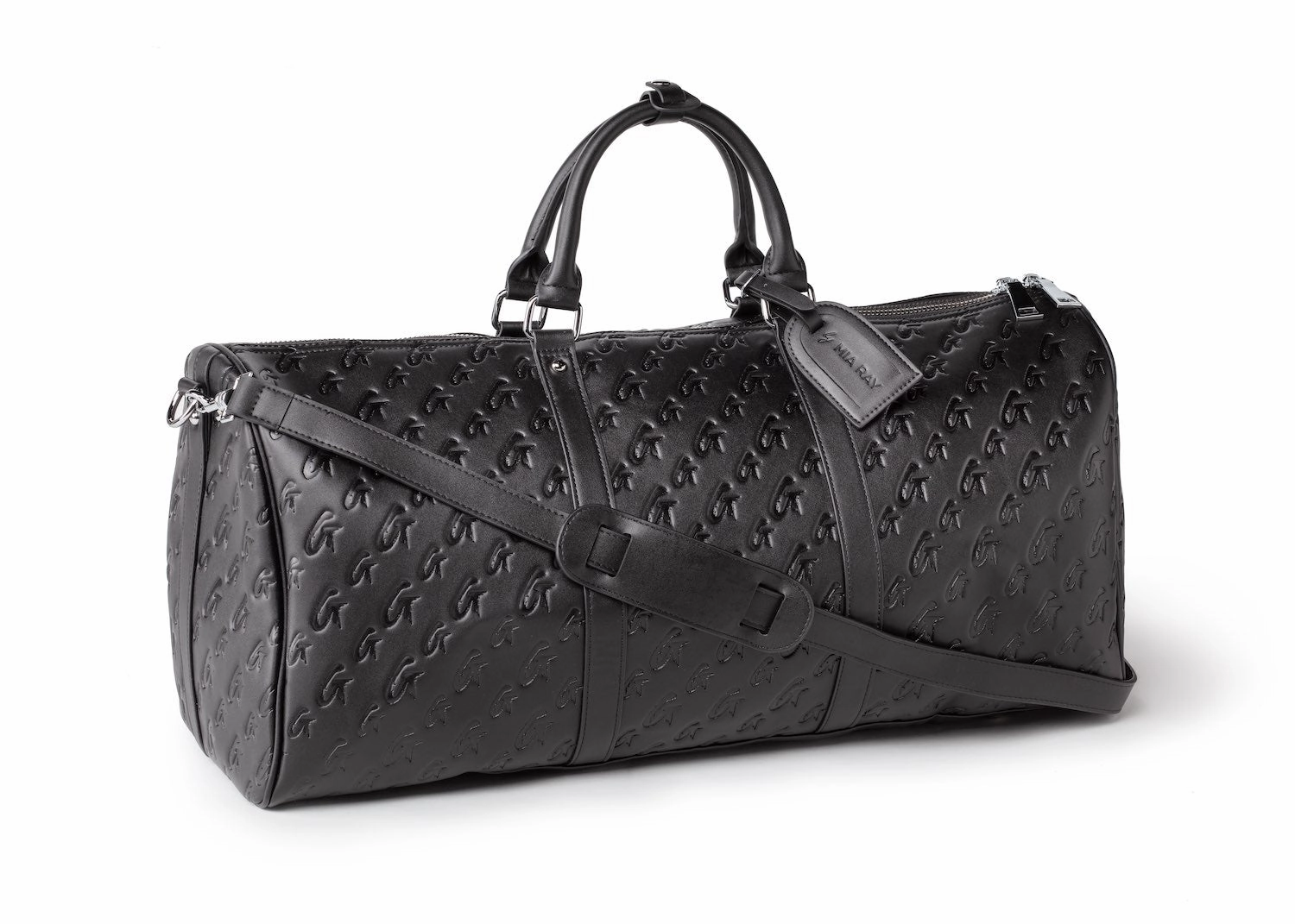 Smart Luggage Bag Monogram Duffle Bag - Black Pink