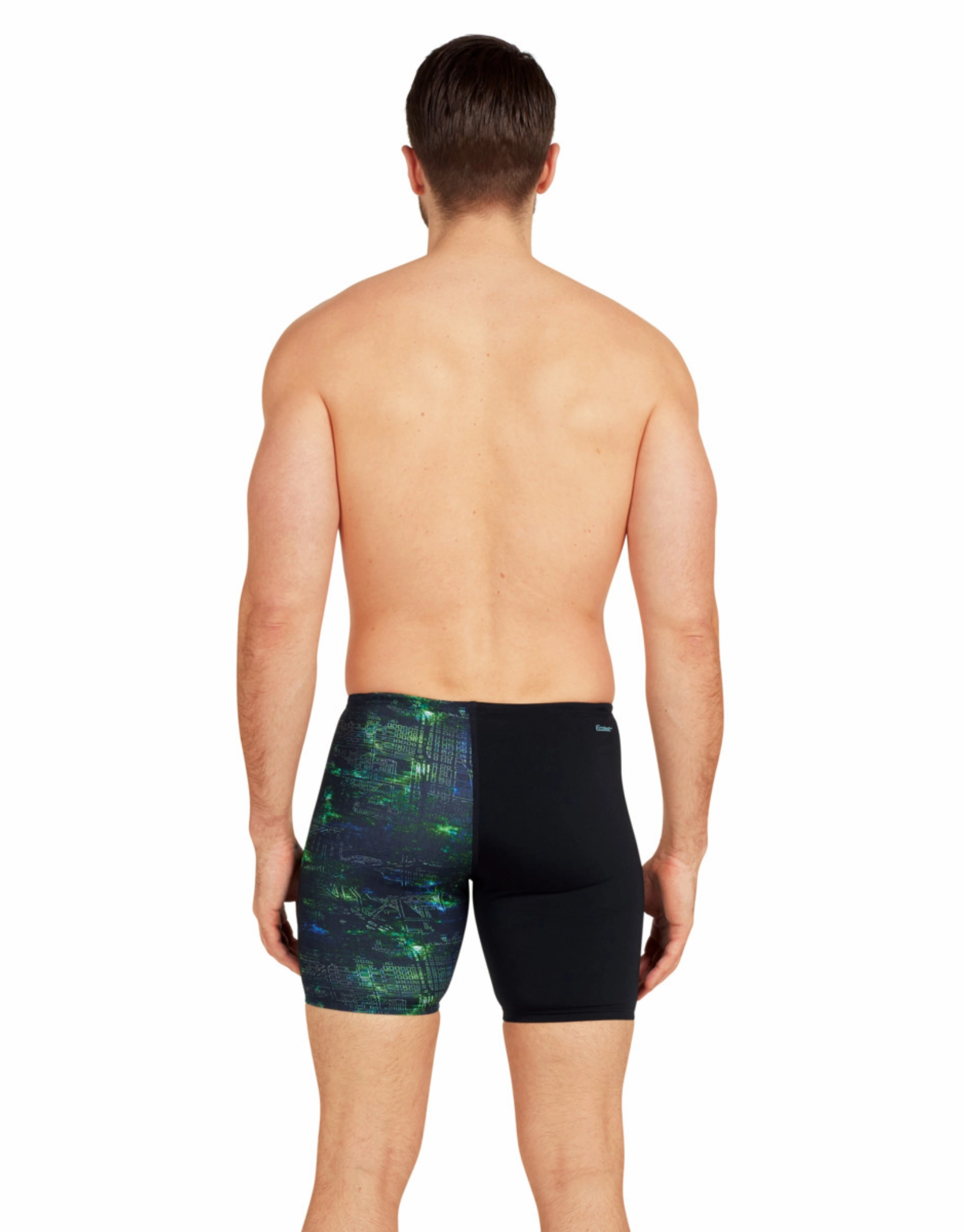 Urban Galaxy Print Mid Jammer - Black/Green