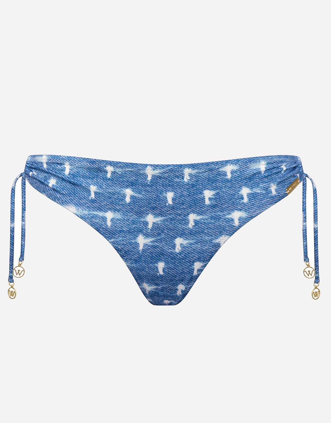 Urban Indigo Loop Side Bikini Pant - Denim White