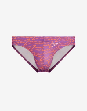 V20 Printed Swim Briefs - Signature Purple mens swim briefs, simple swimwear for men