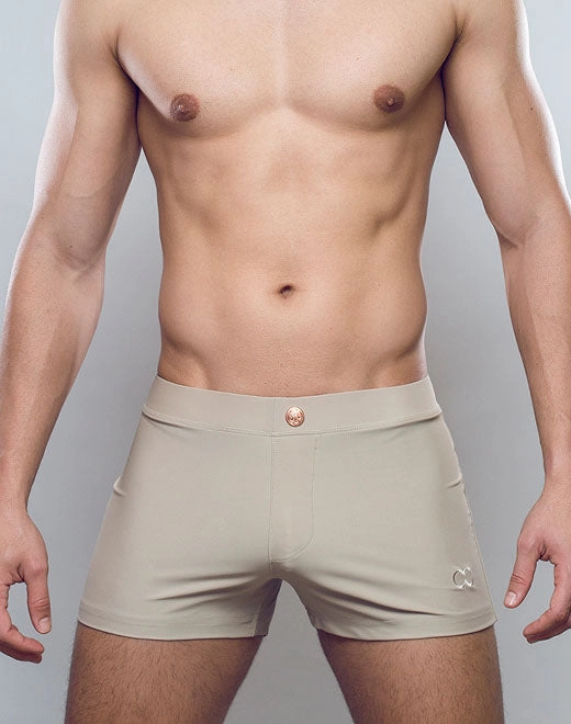 V60 Bondi (Series 1) Swim Trunks - Taupe mens swim briefs, simple swimwear for men