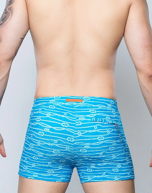 V60 Textured Swim Trunks - Manrope Blue