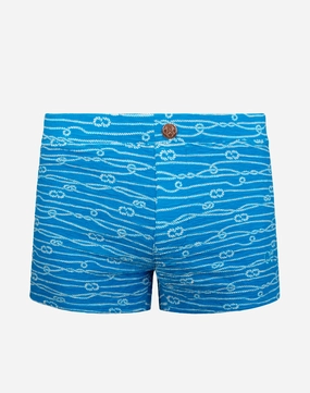 V60 Textured Swim Trunks - Manrope Blue mens swim briefs, simple swimwear for men
