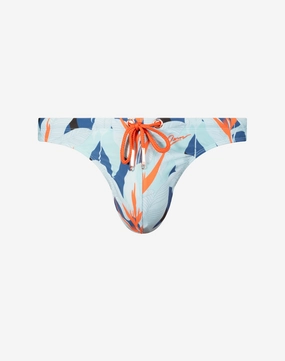 V80 Print Swim Thong - Caribbean Twist mens swim briefs, simple swimwear for men