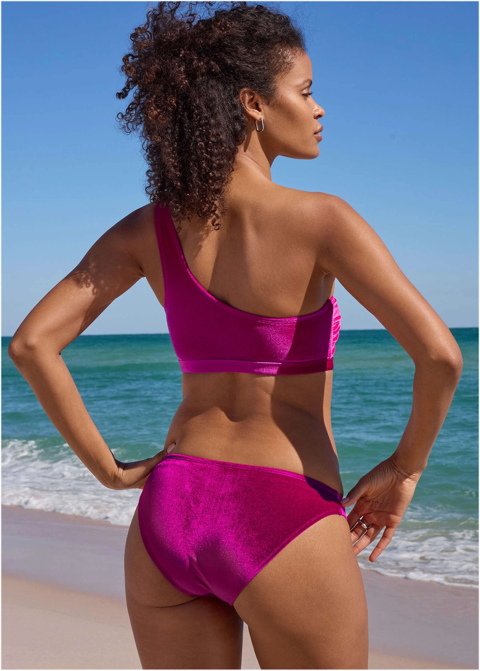 Velvet Cheeky Bottom - Pink Crush
