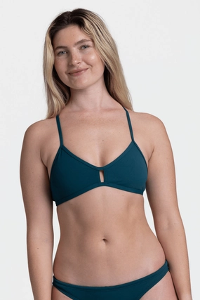 Vent Bikini Top - Peacock inclusive swimwear styles, all season swimwear options