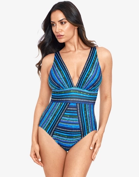Veranda Odyssey Swimsuit - Blue pool-ready swimwear for women, trendy swimwear collection