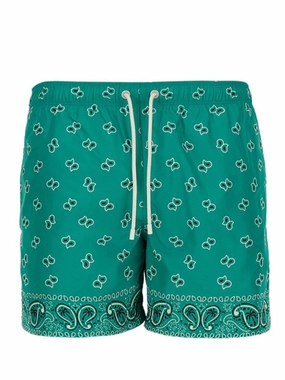 Vibrant Patterned Swimsuit With Adjustable Drawstring Waistband summer mens swimwear, mens athletic swimwear