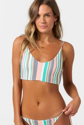 VILLA STRIPE MIDDLES ACTIVE TOP classic women's swimwear, everyday swimwear for ladies