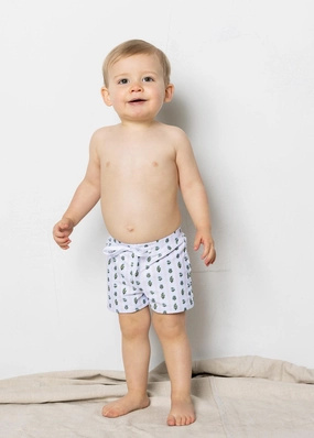 Vintage Blooms | Baby Euro Shorts boys summer swimwear, boys rash guard swim sets