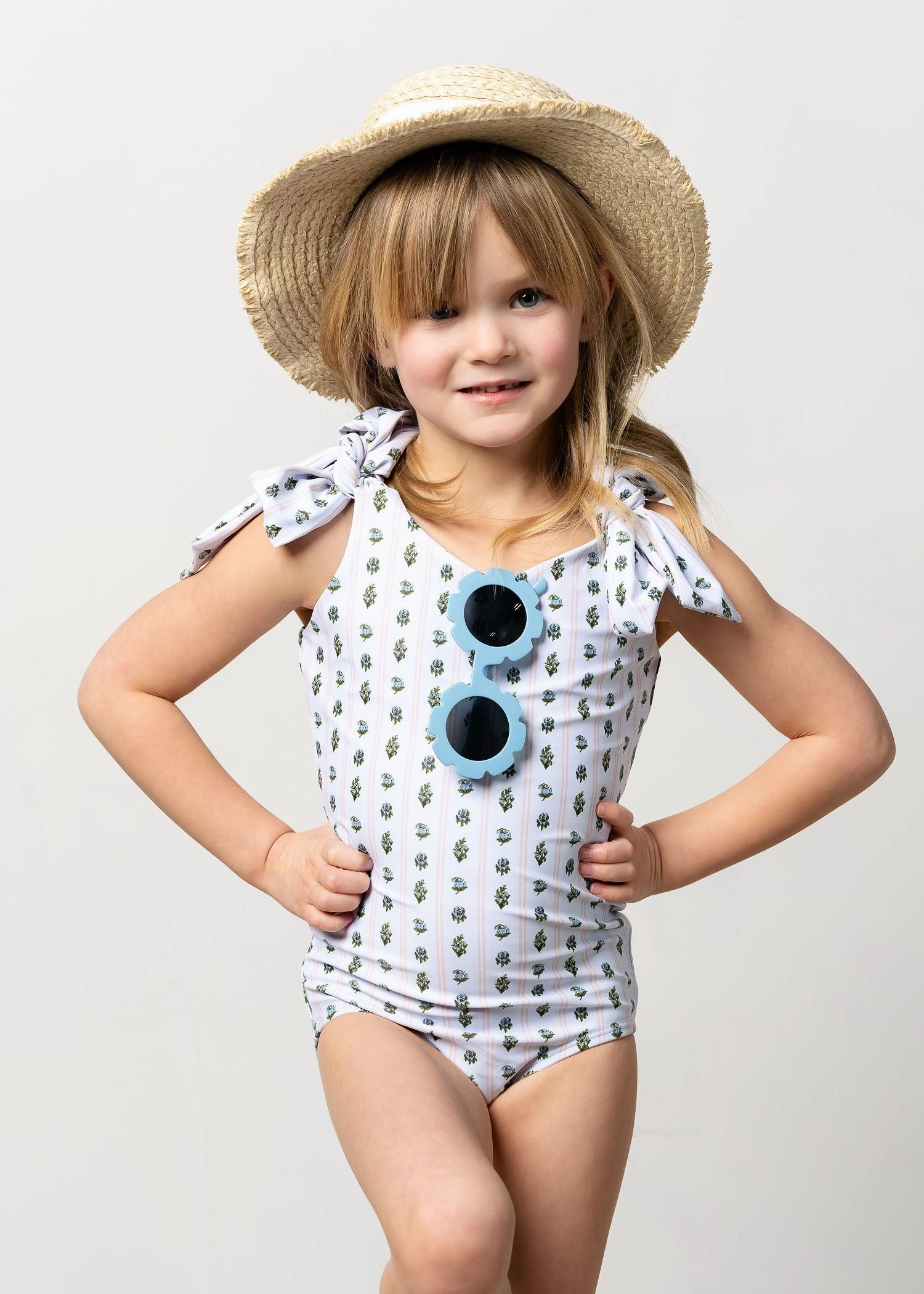Vintage Blooms | Mini Everyday One-Piece toddler girl swimwear, summer swimwear for girls