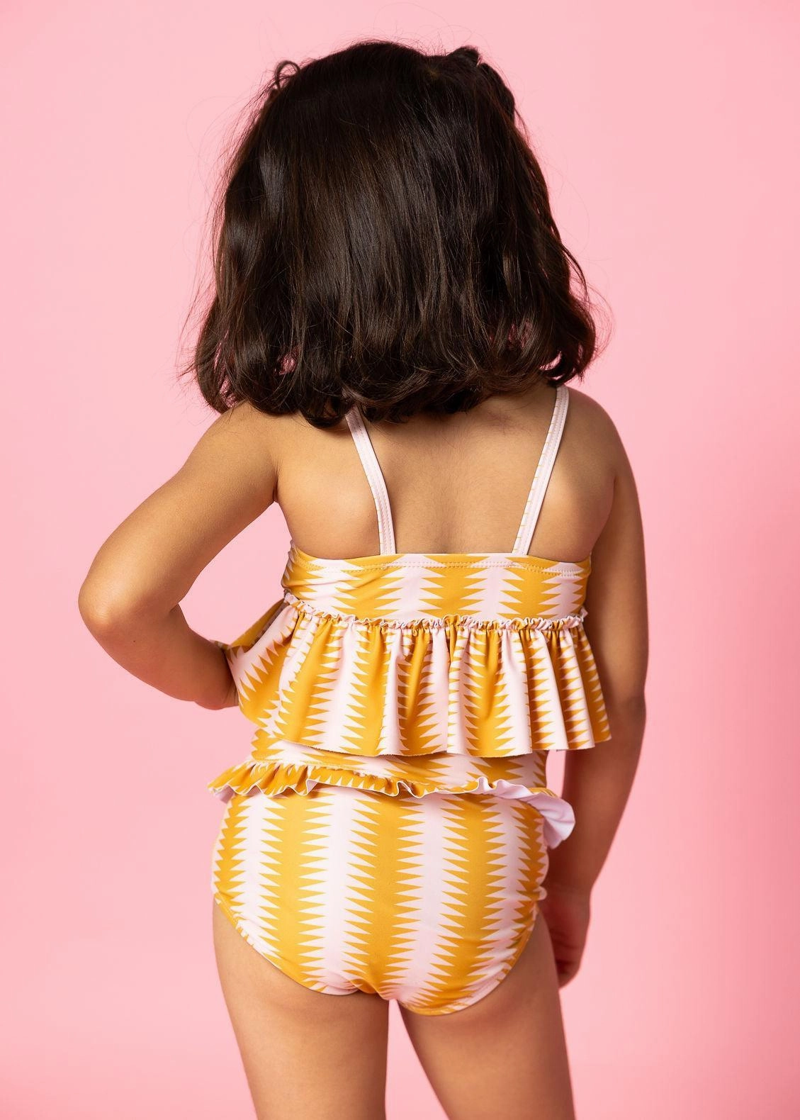 Vintage Triangles | Mini Mid-Ruffle Bottoms