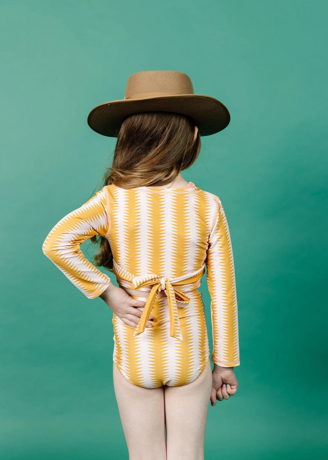 Vintage Triangles | Mini Wrap Top Rashguard