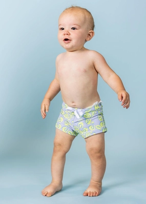 Vivid Cheetah | Baby Euro Shorts boys summer swimwear, boys rash guard swim sets