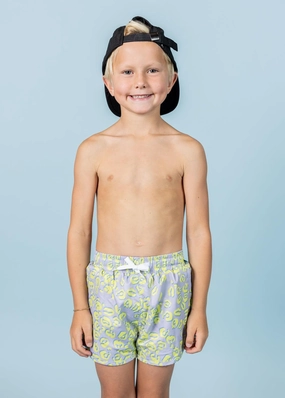 Vivid Cheetah | Mini Retro Shorties boys summer swimwear, boys rash guard swim sets