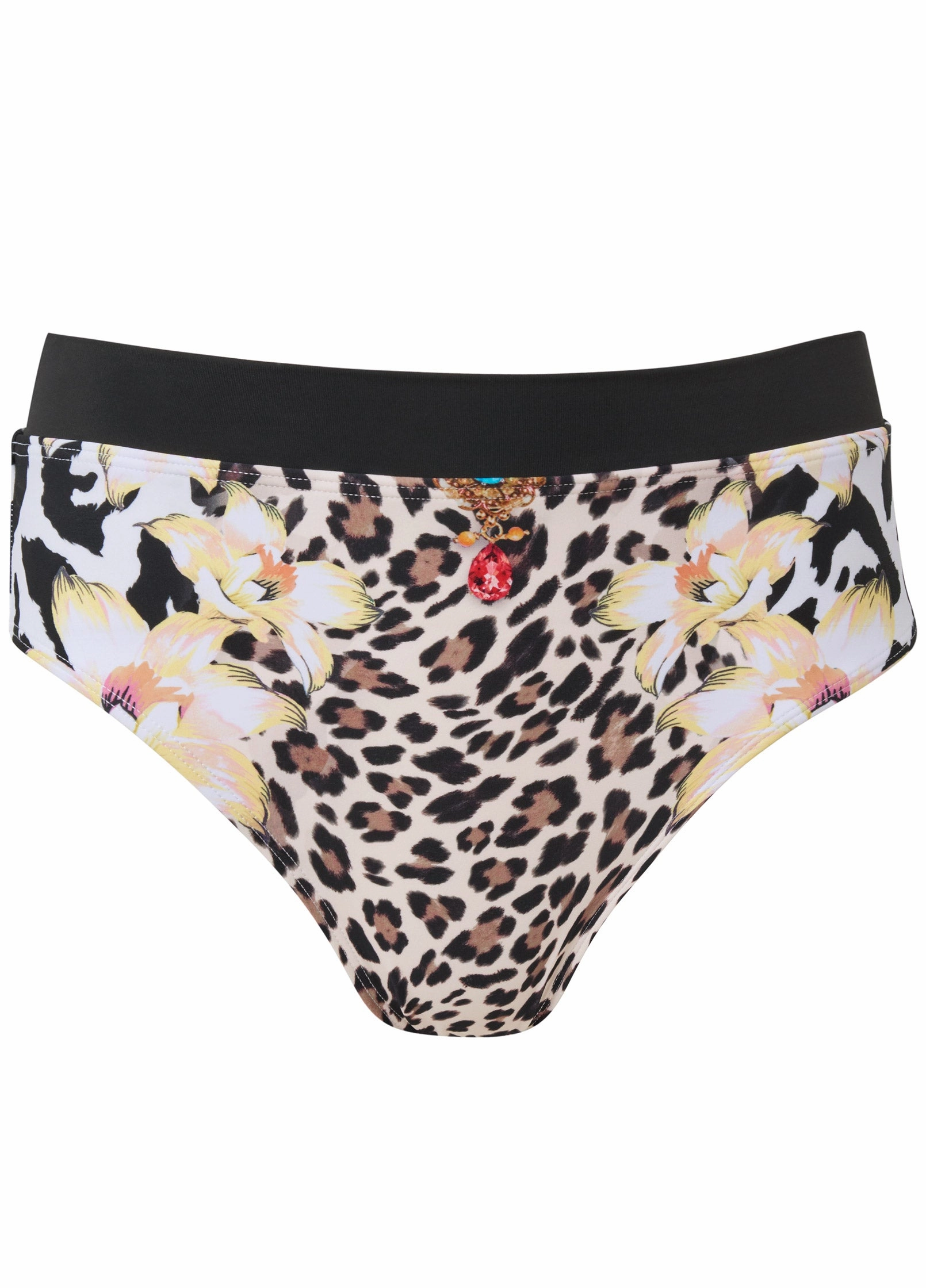 Volley High-Waist Bottom - Feline Divine