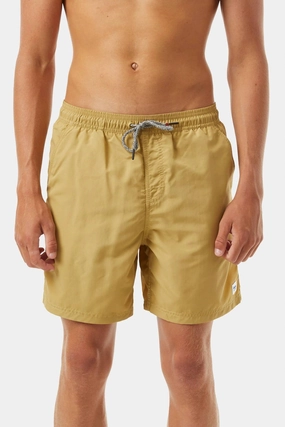 Volley Trunk In Brass mens beach swimwear, quick dry mens swimsuits