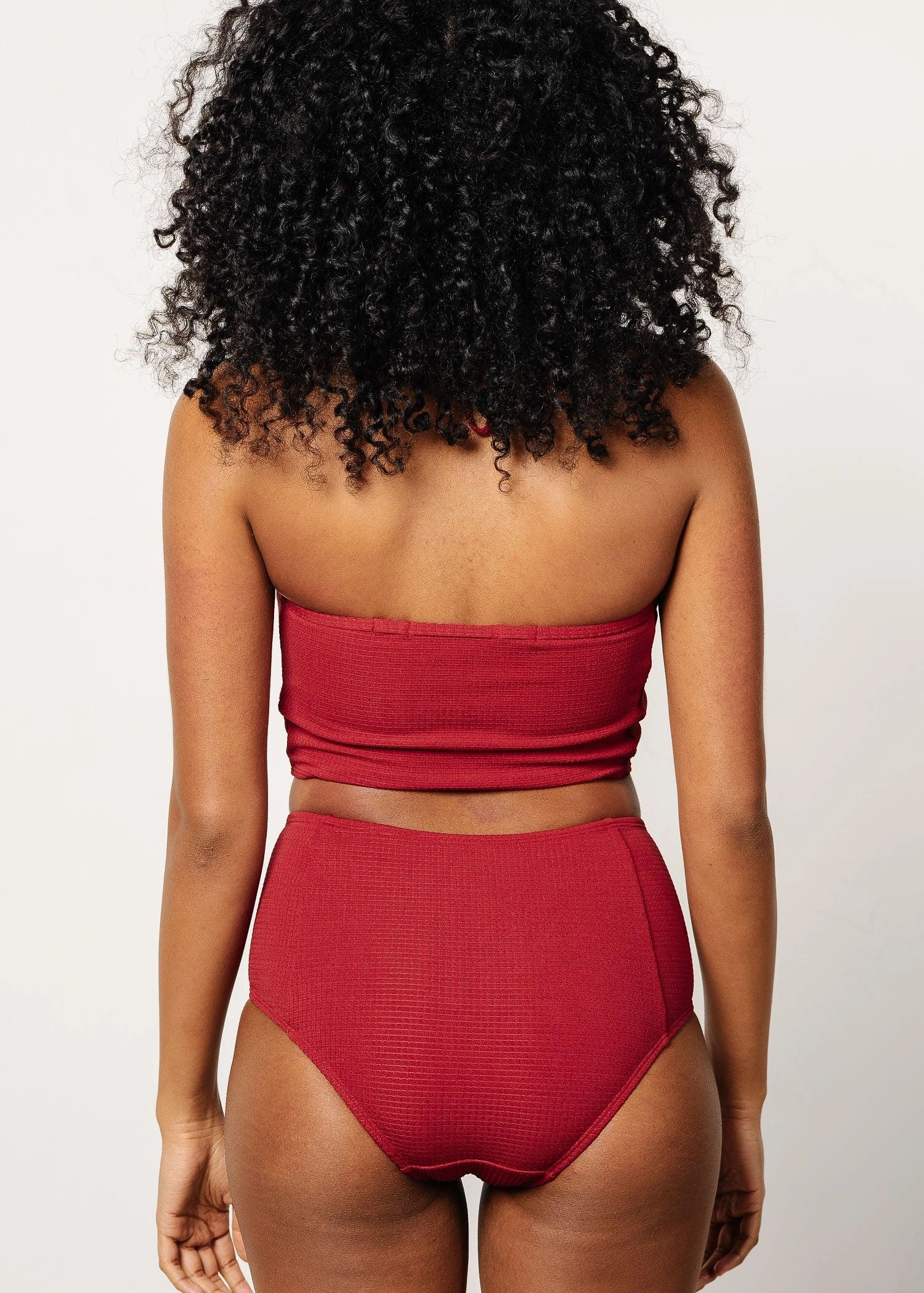 Waffled Maroon | Tied-Up Top