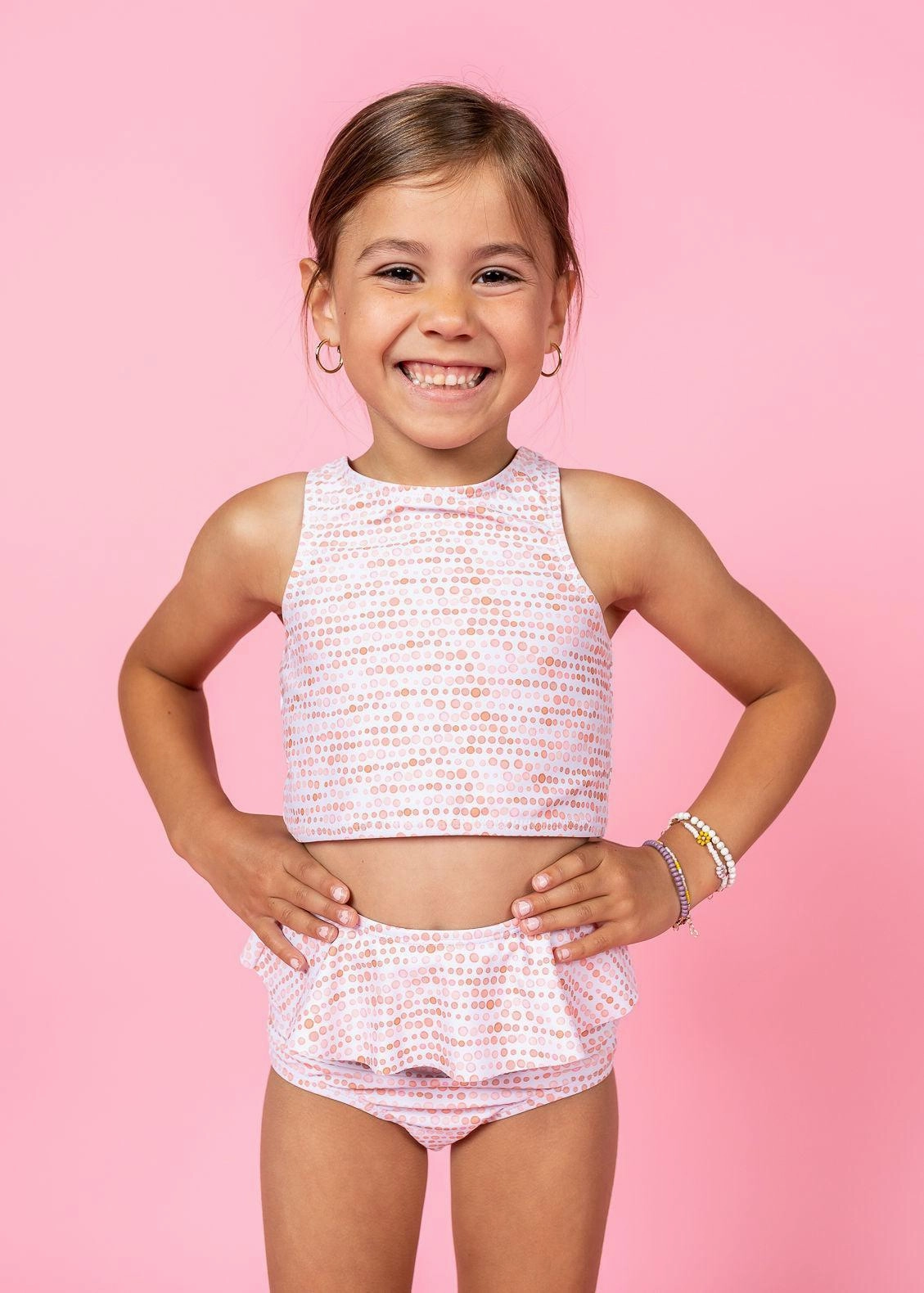 Watercolor Dots | Mini Peplum Bottoms