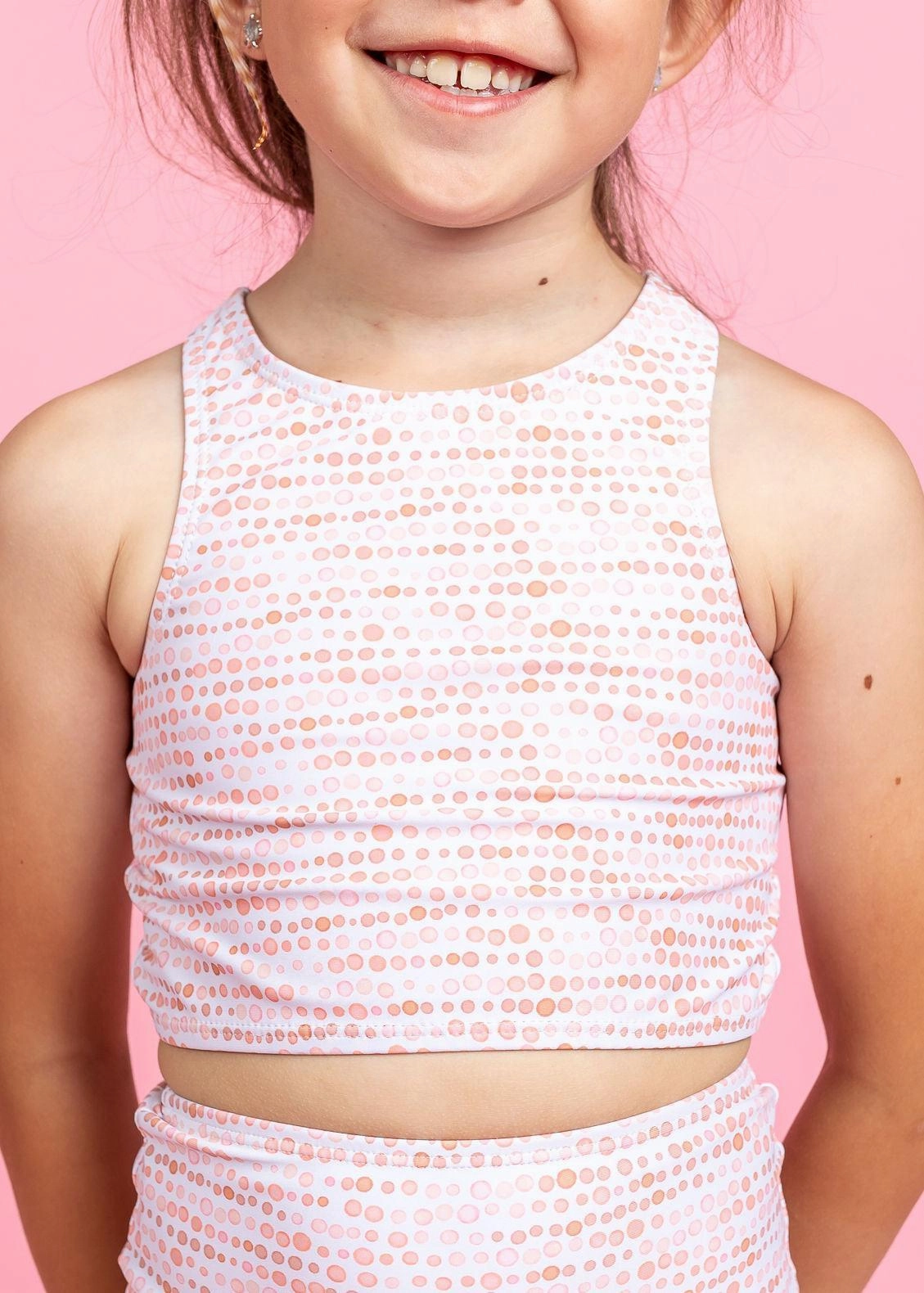 Watercolor Dots | Mini Racer Back Top