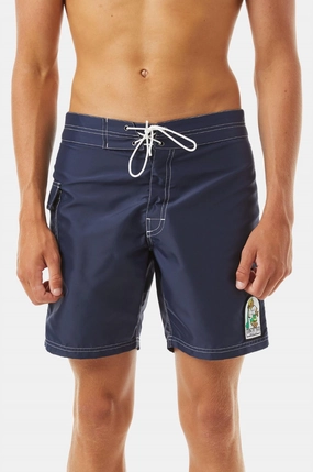 Waterman Trunk In Navy mens beach swimwear, quick dry mens swimsuits