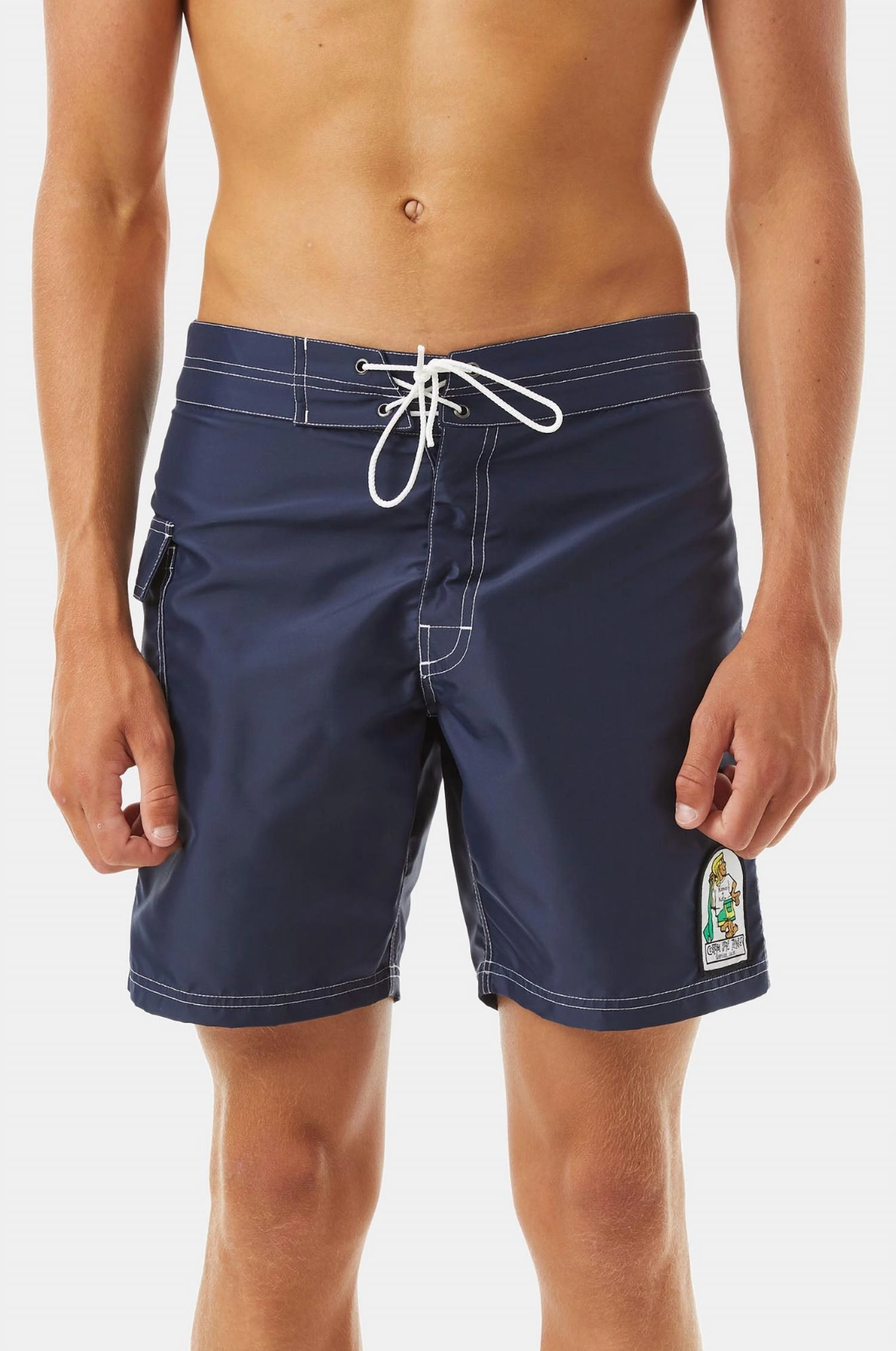 Waterman Trunk In Navy mens beach swimwear, quick dry mens swimsuits