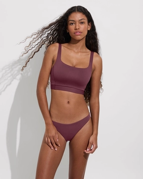 Wear To Bottom - Desert Plum sleek design swimwear for women, minimalist swim styles