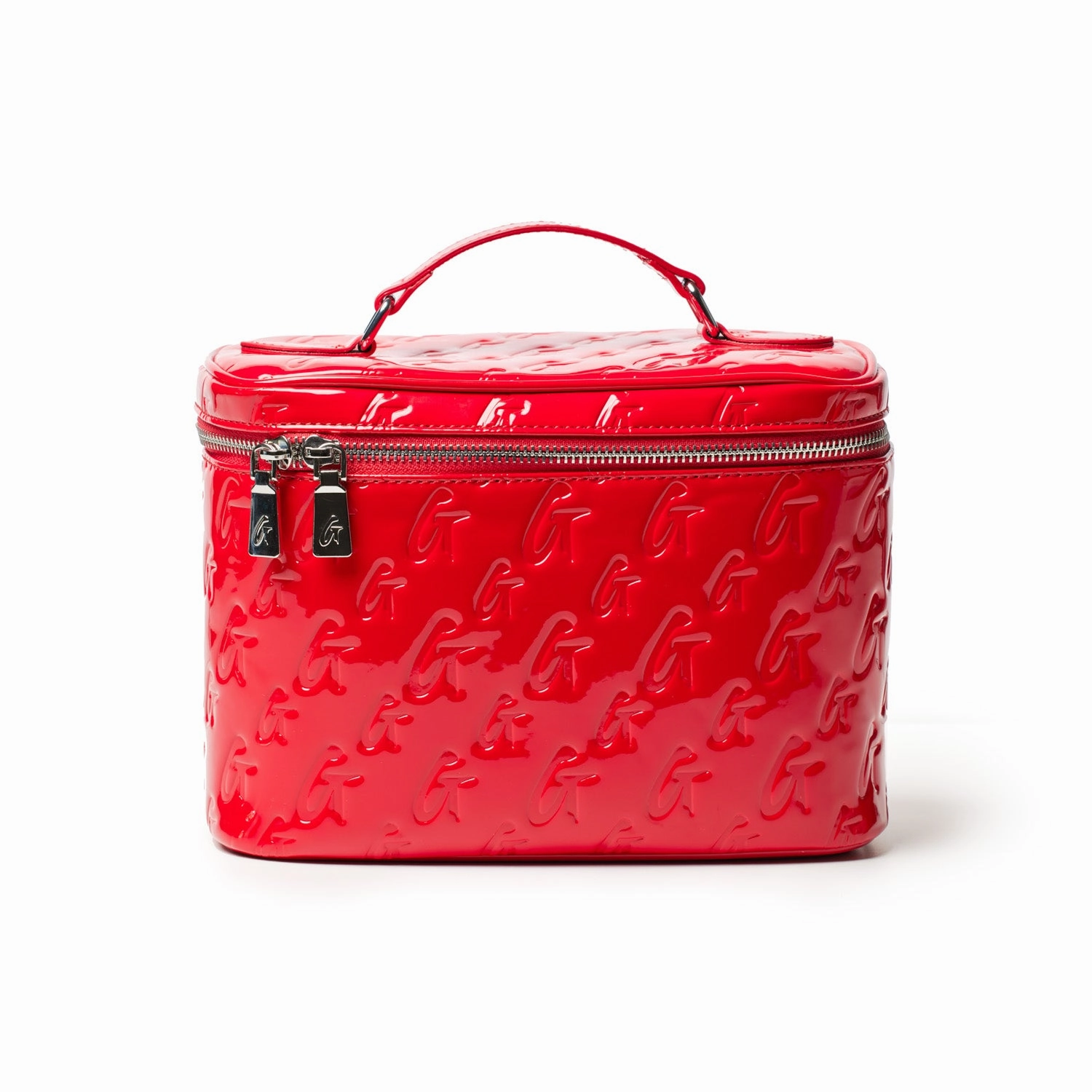 Crossbody Travel Bag Portable Travel Bag Large Monogram Toiletry Bag - Mirror Red