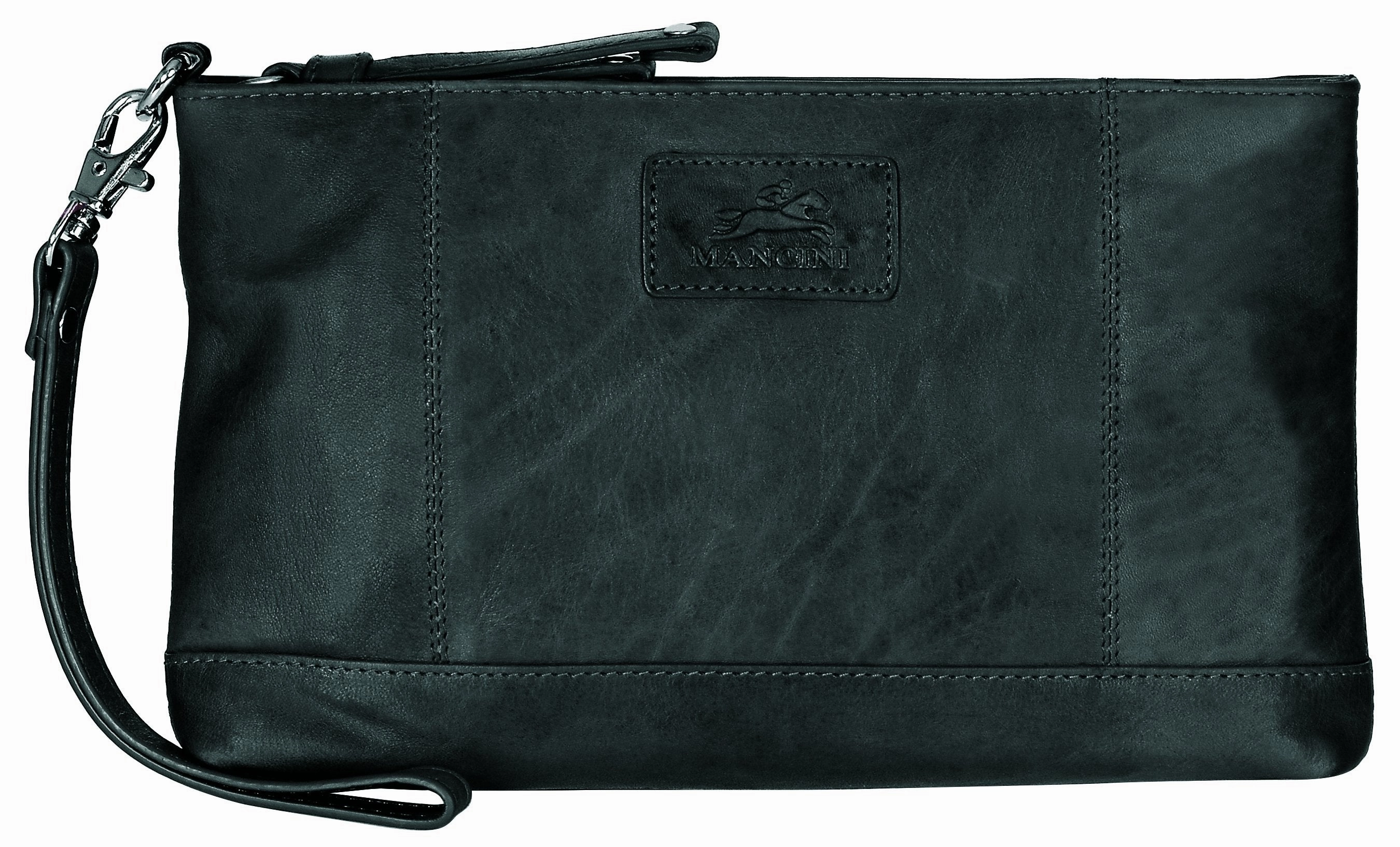Mancini Casablanca Collection Ladies  Wristlet (Rfid Secure) Secure RFID Passport Wallet Security Neck Pouch