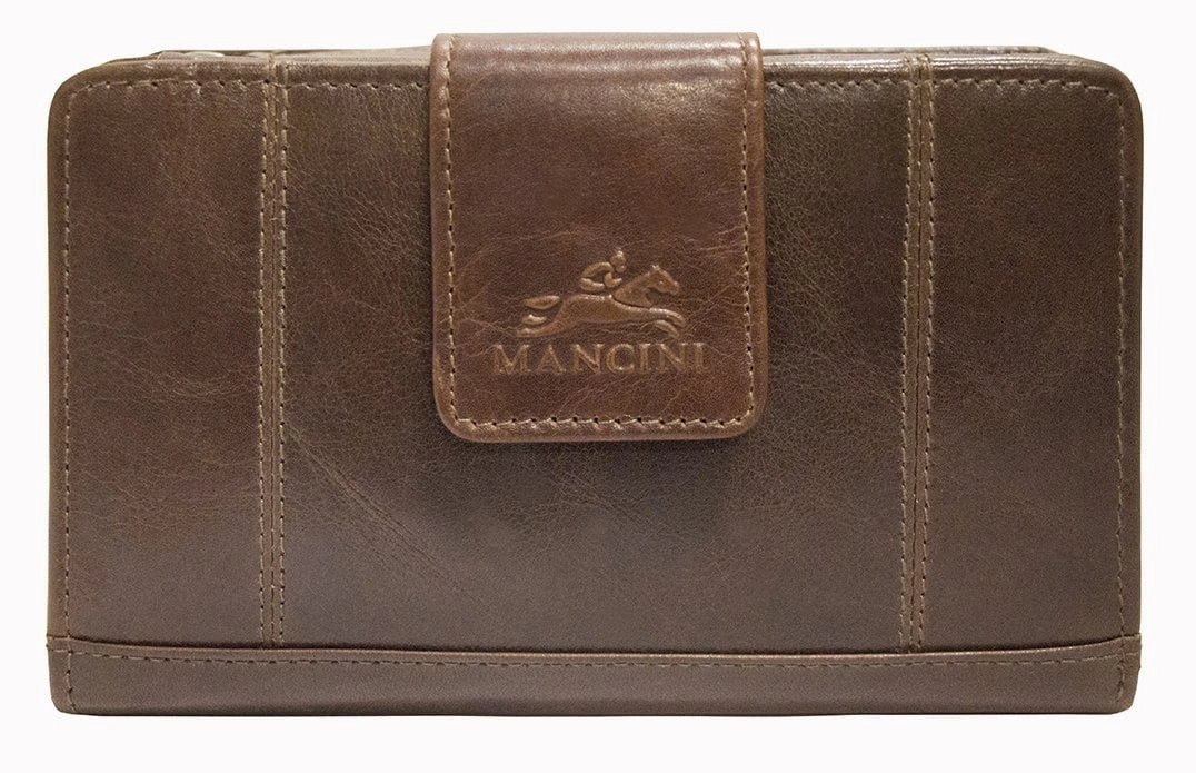 Secure Travel Case Mancini Casablanca Ladies' Rfid Secure Medium Clutch Wallet