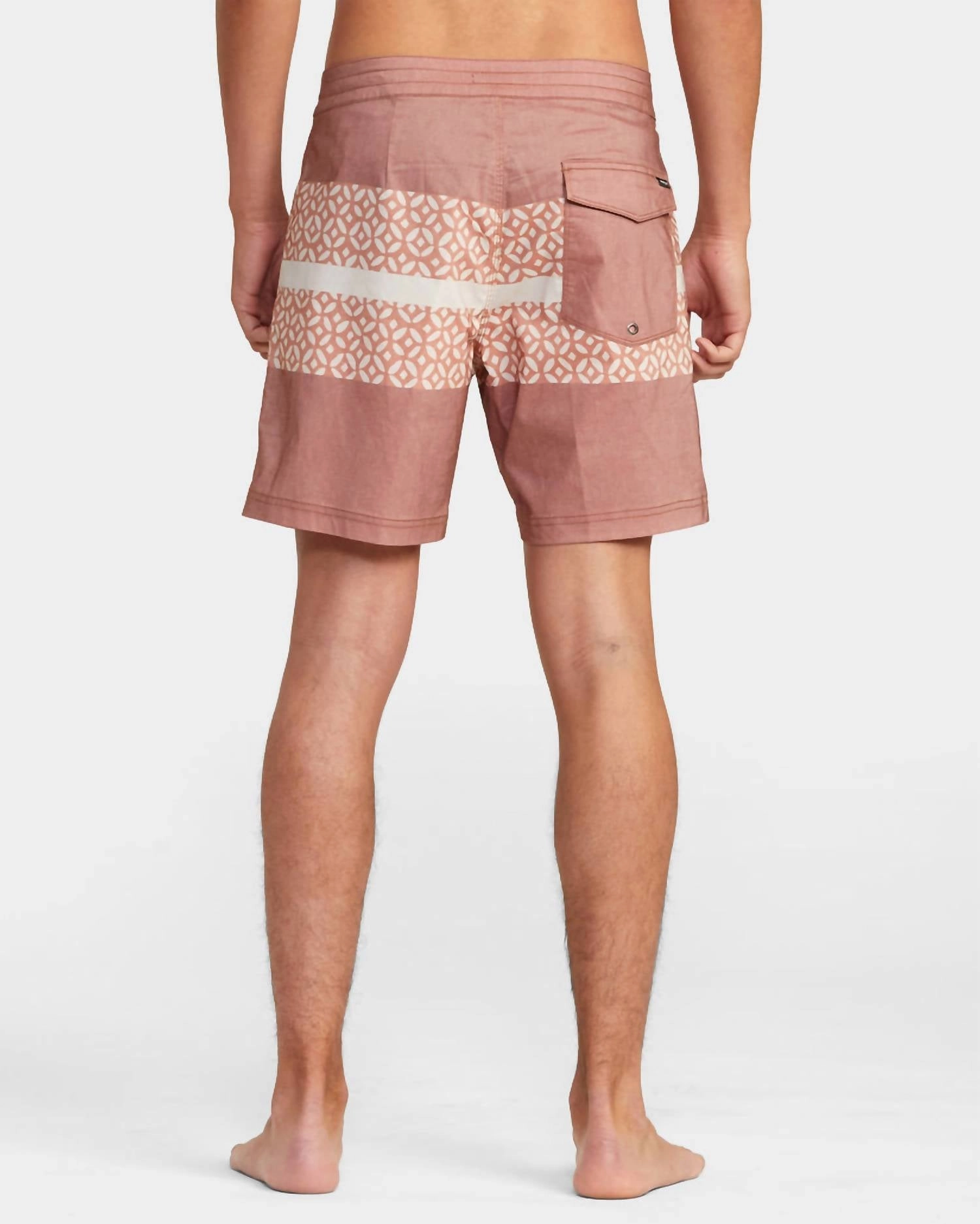 Westport Print Boardshort In Brick