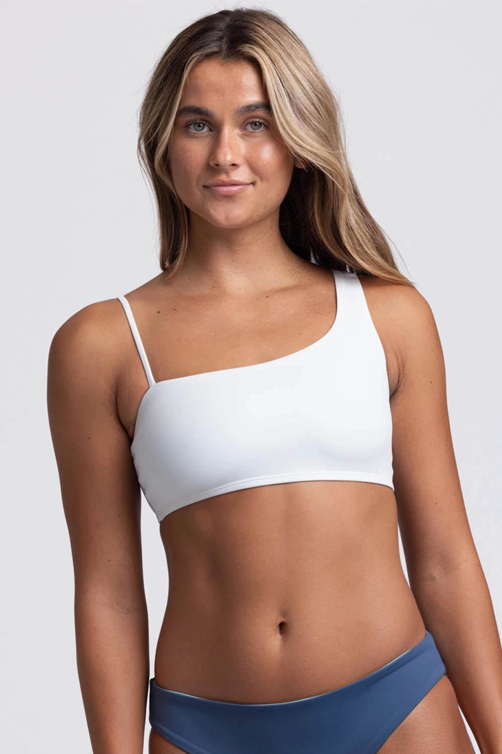 Willa Bikini Top - White inclusive swimwear styles, all season swimwear options