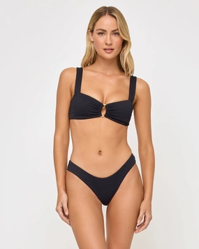 Willow Bikini Top - Black timeless swimwear styles women, comfy swimwear for women