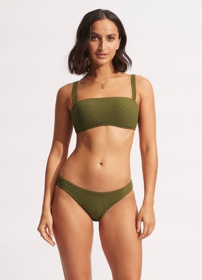 Willow Hipster - Avocado flattering swimwear women, comfortable swimwear for women
